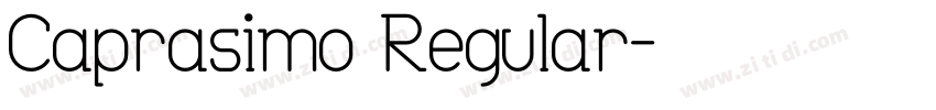 Caprasimo Regular字体转换